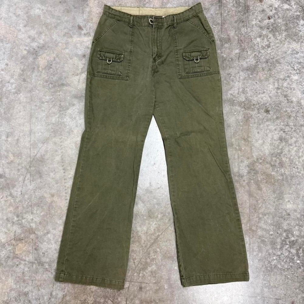 Jordache Green Military Inspired Y2K Flared Pants Size‎ 11/12